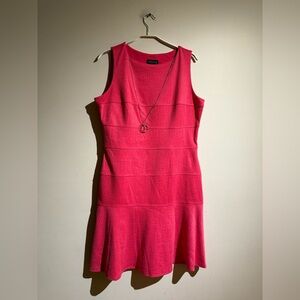 NWOT Stunning Hot Pink Sleeveless Fit & Flare Cocktail